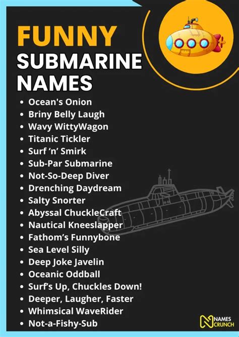 funny submarine names.